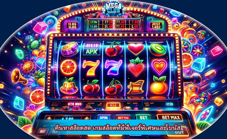 ค้นหาสล็อตสด เกมสล็อตที่มีฟีเจอร์พิเศษและโบนัส